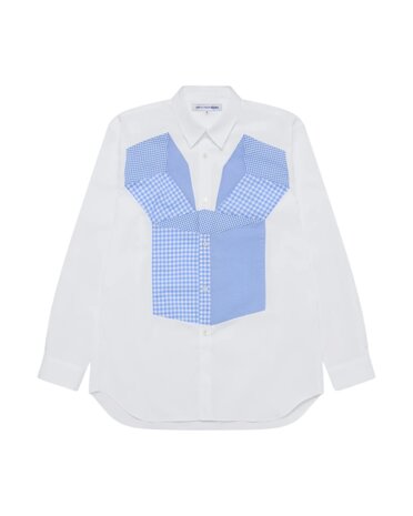 Comme des Garcons Shirt COMME DES GARÇONS SHIRT GEOMETRIC CHECK PATTERN SHIRT WHITE/MIX