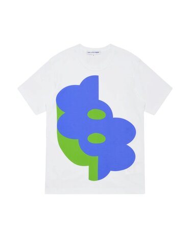 Comme des Garcons Shirt COMME DES GARÇONS SHIRT PATTERN T-SHIRT WHITE