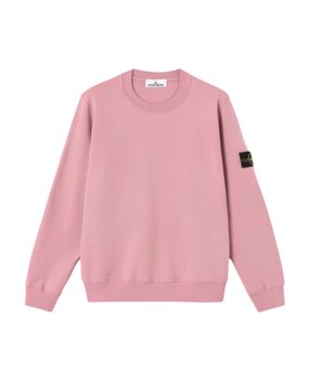 Stone Island STONE ISLAND ORGANIC COTTON FLEECE SWEATER OLEANDER