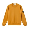 Stone Island STONE ISLAND ORGANIC COTTON FLEECE SWEATER TANGARINE