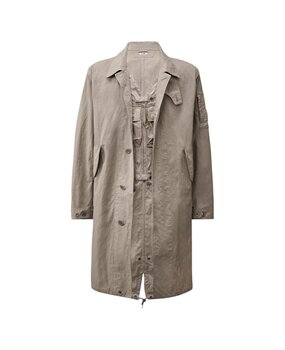C.P. Company C.P. COMPANY TWILL FISHTAIL LENS CAR COAT DOVE GREY