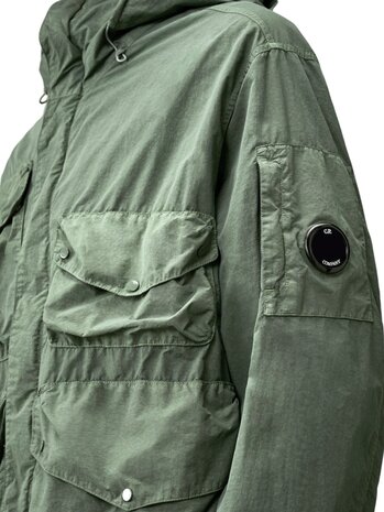 C.P. Company C.P. COMPANY FLATT NYLON GOGGLE JACKET LAUREL GREEN