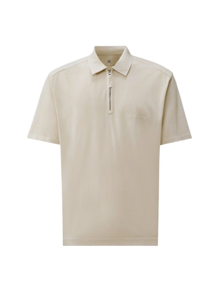 C.P. Company C.P. COMPANY 1020 JERSEY HALF-ZIP POLO DEW