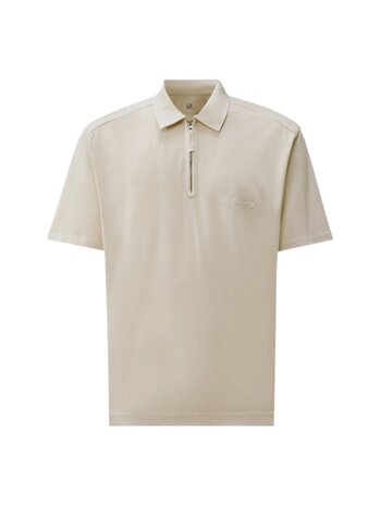 C.P. Company C.P. COMPANY 1020 JERSEY HALF-ZIP POLO DEW