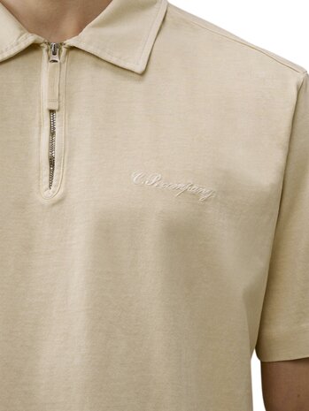 C.P. Company C.P. COMPANY 1020 JERSEY HALF-ZIP POLO DEW