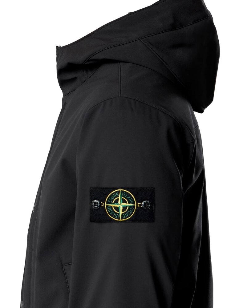 Stone Island STONE ISLAND LIGHT SOFT SHELL-R BLACK