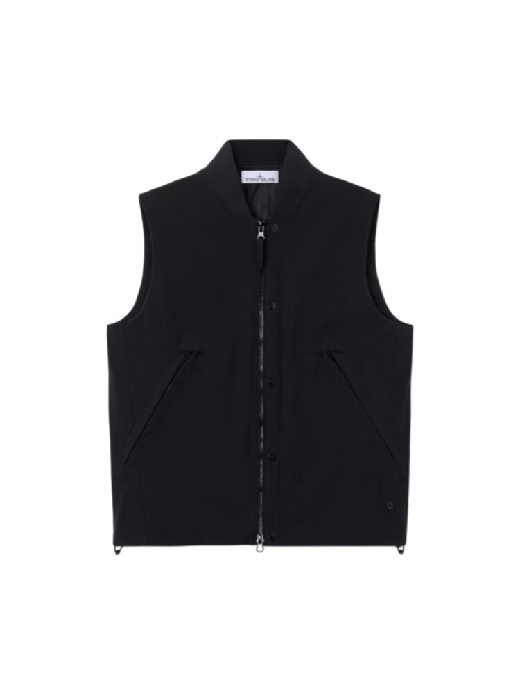 Stone Island STONE ISLAND SOFT SHELL-R BODYWARMER BLACK