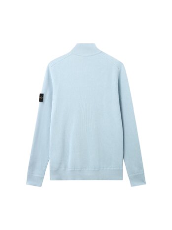 Stone Island STONE ISLAND HALF-ZIP PULLOVER SKY BLUE