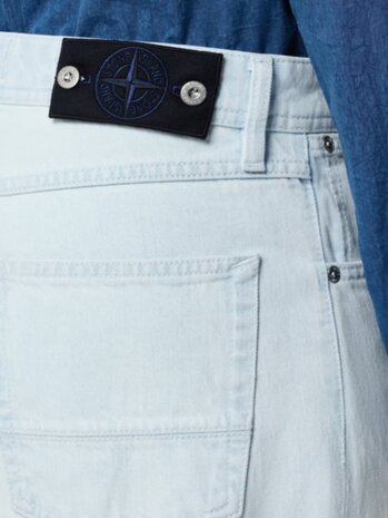 Stone Island STONE ISLAND DENIM INDIGO DENIM-ULTRA BLEACHED JEANS