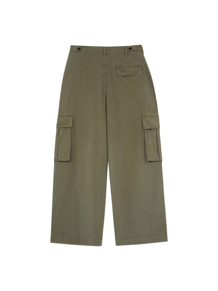 FLÂNEUR RIPSTOP CARGO PANTS KHAKI GREEN