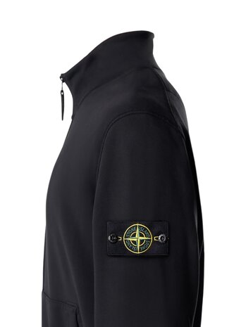 Stone Island STONE ISLAND ORGANIC COTTON FLEECE VEST BLACK