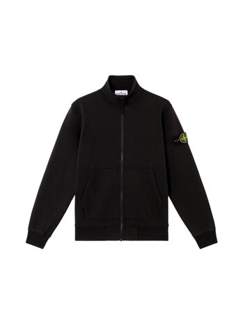 Stone Island STONE ISLAND ORGANIC COTTON FLEECE VEST BLACK