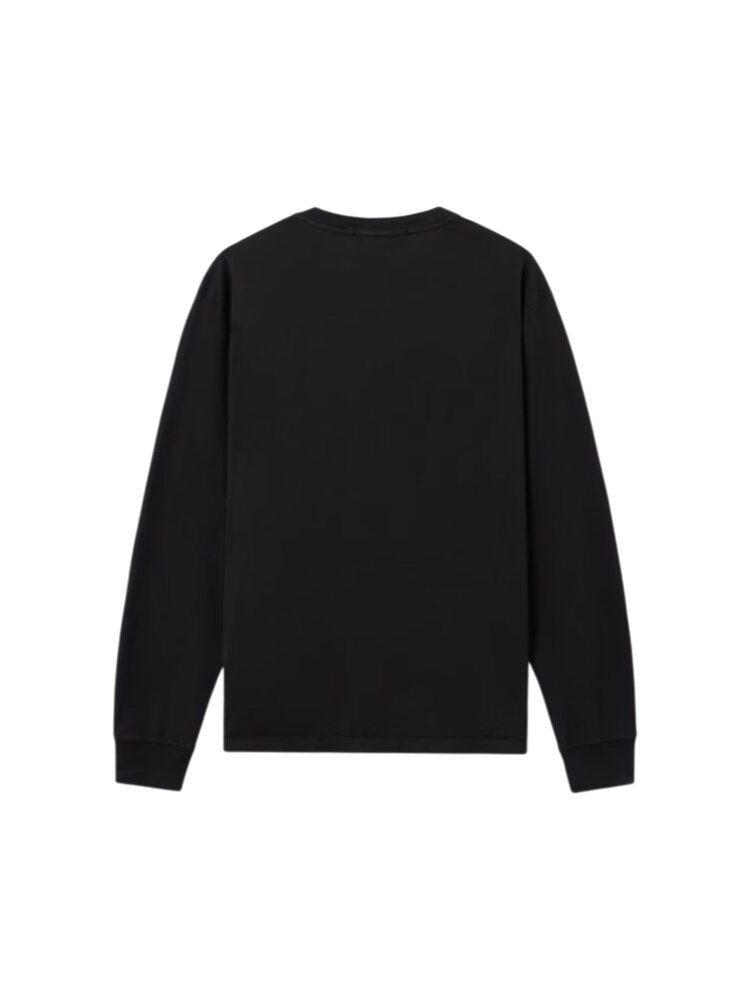 Stone Island STONE ISLAND COTTON JERSEY LONGSLEEVE BLACK