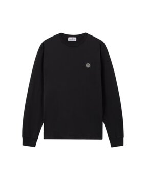 Stone Island STONE ISLAND COTTON JERSEY LONGSLEEVE BLACK