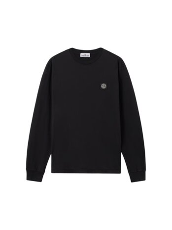 Stone Island STONE ISLAND COTTON JERSEY LONGSLEEVE BLACK