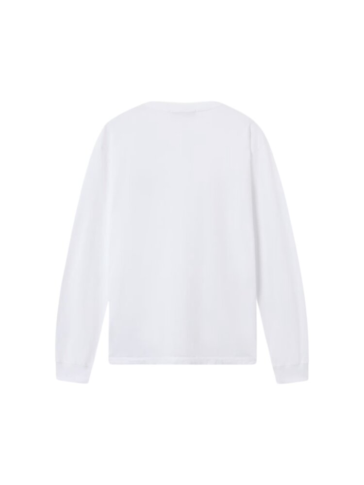 Stone Island STONE ISLAND COTTON JERSEY LONGSLEEVE WHITE
