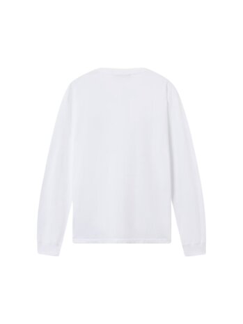 Stone Island STONE ISLAND COTTON JERSEY LONGSLEEVE WHITE