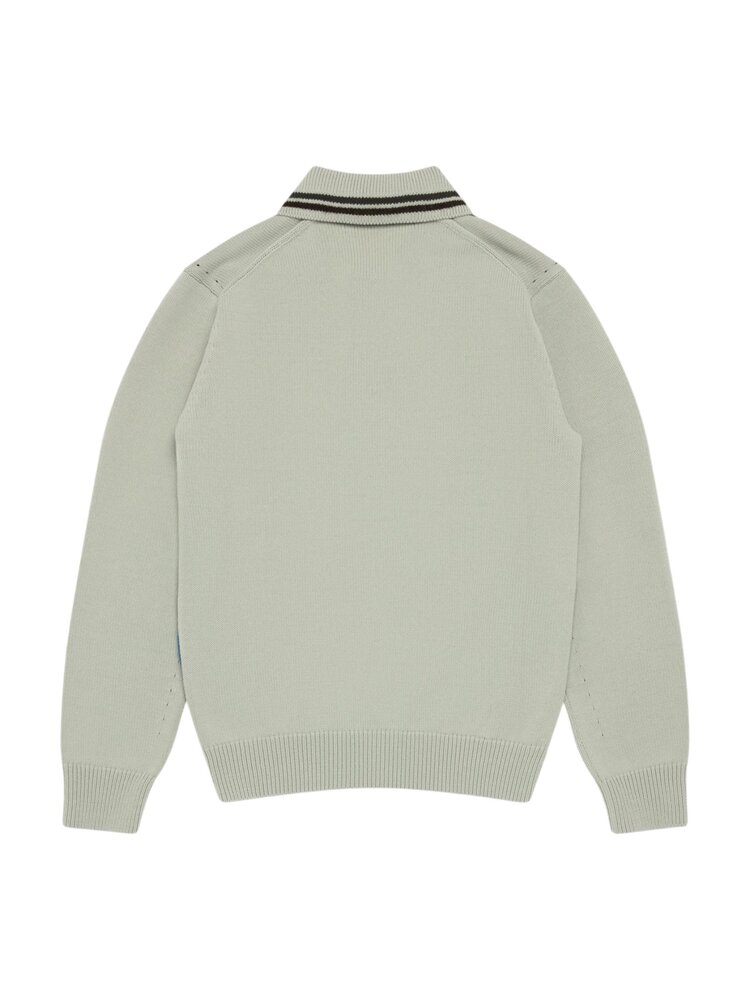 Comme des Garcons Homme COMME DES GARÇONS JUNYA WATANABE HOUSE KNIT PULLOVER BLUE/GRAY