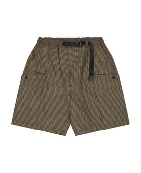 Comme des Garcons Homme COMME DES GARÇONS CHECK SHORTS KHAKI