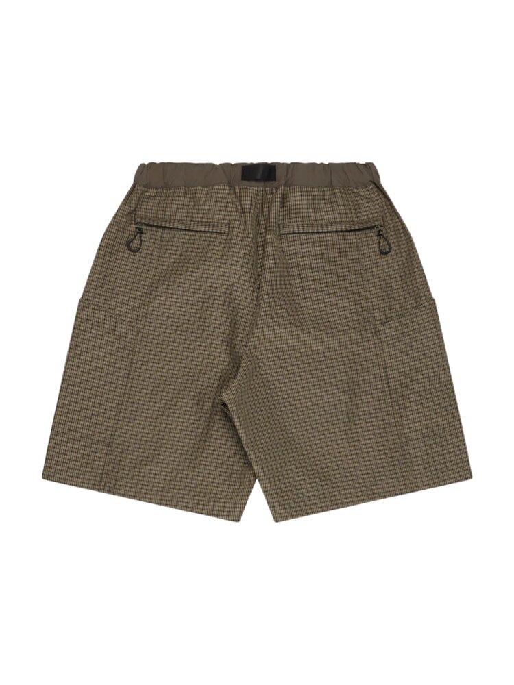 Comme des Garcons Homme COMME DES GARÇONS CHECK SHORTS KHAKI