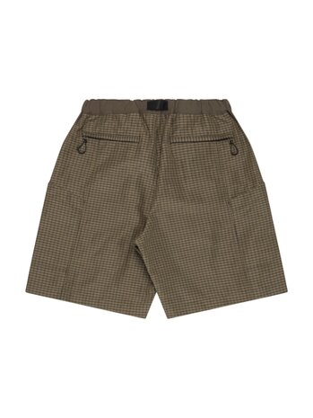 Comme des Garcons Homme COMME DES GARÇONS CHECK SHORTS KHAKI