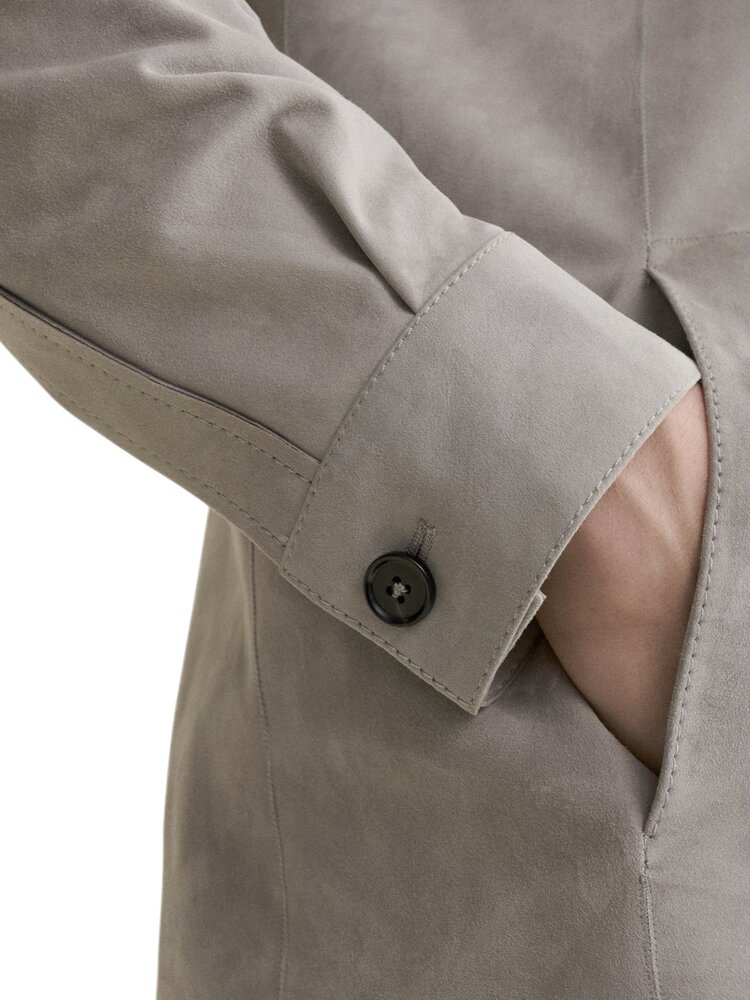 Arma ARMA DINO SUEDE JACKET LIGHT GREY