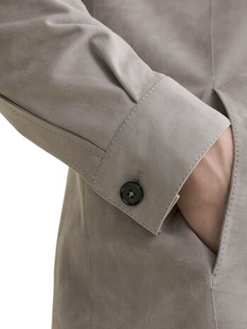 Arma ARMA DINO SUEDE JACKET LIGHT GREY