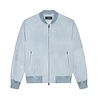 Arma ARMA SUEDE BOMBER JACKET VINTAGE BLUE
