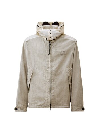 C.P. Company C.P. COMPANY RAFIA-R MIXED GOGGLE JACKET DOVE GREY