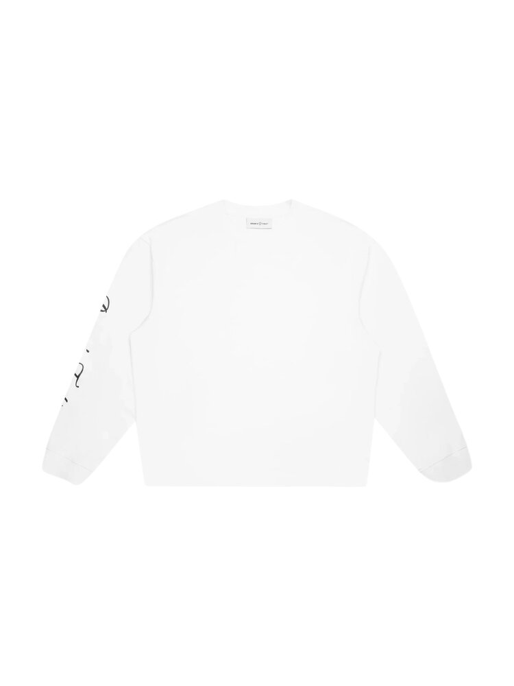 Brams Fruit BRAM'S FRUIT DISTRESSED SCRIPT LOGO LONGSLEEVE OFFWHITE
