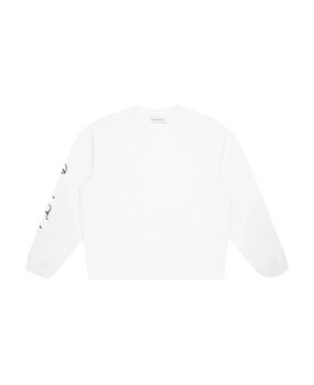 Brams Fruit BRAM'S FRUIT DISTRESSED SCRIPT LOGO LONGSLEEVE OFFWHITE