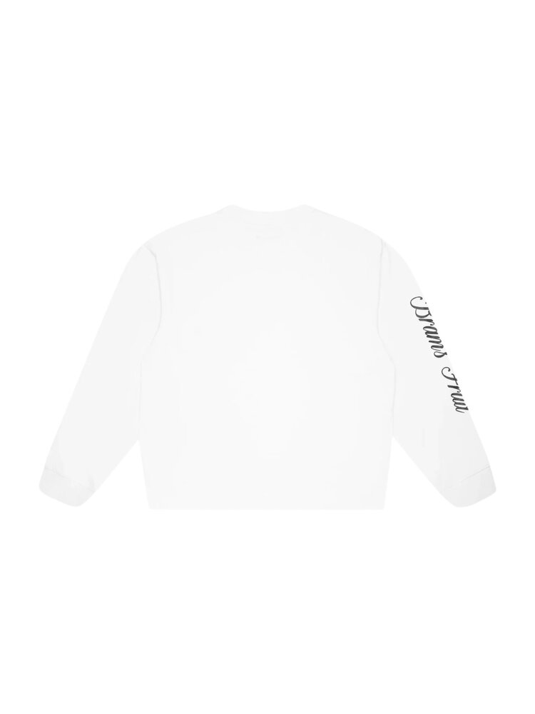 Brams Fruit BRAM'S FRUIT DISTRESSED SCRIPT LOGO LONGSLEEVE OFFWHITE