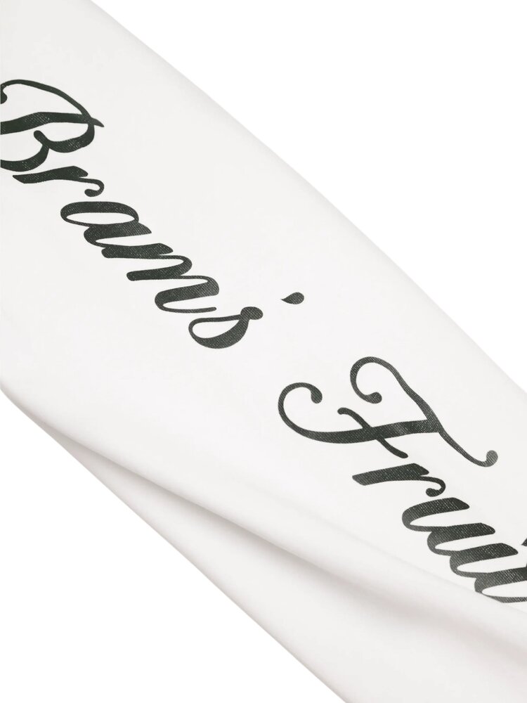 Brams Fruit BRAM'S FRUIT DISTRESSED SCRIPT LOGO LONGSLEEVE OFFWHITE