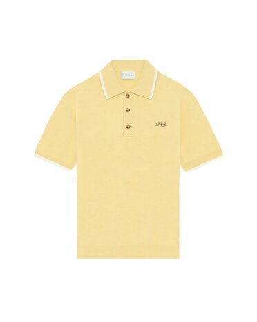 Drole De Monsieur DRÔLE DE MONSIEUR MAILLE DRÔLE POLO LIGHT YELLOW Drole De Monsieur DRÔLE DE MONSIEUR MAILLE DRÔLE POLO LIGHT YELLOW