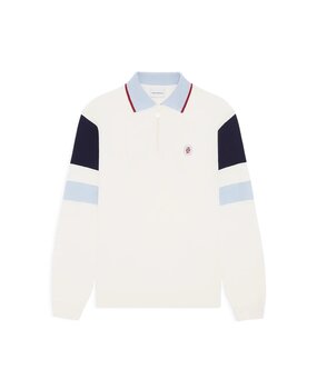 Drole De Monsieur DRÔLE DE MONSIEUR MIROIR LONGSLEEVE POLO OFF-WHITE