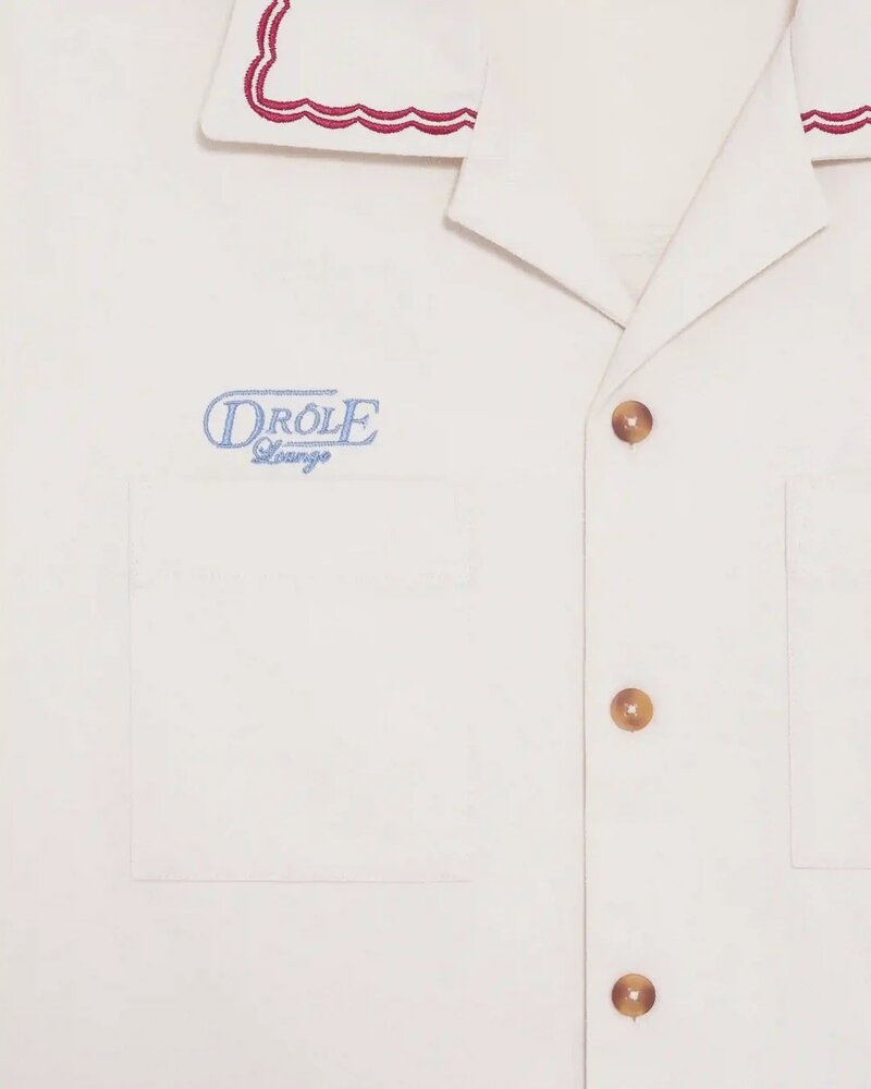 Drole De Monsieur DRÔLE DE MONSIEUR COCKTAIL SHIRT OFF-WHITE