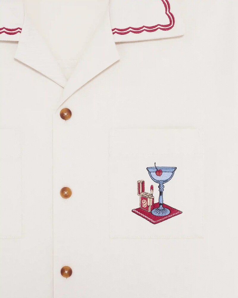 Drole De Monsieur DRÔLE DE MONSIEUR COCKTAIL SHIRT OFF-WHITE