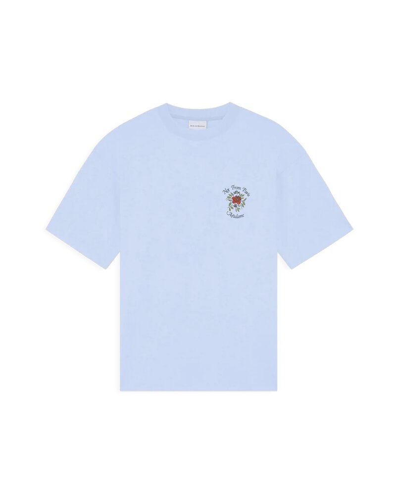 Drole De Monsieur DRÔLE DE MONSIEUR SLOGAN ROSE T-SHIRT LIGHT BLUE Drole De Monsieur DRÔLE DE MONSIEUR SLOGAN ROSE T-SHIRT LIGHT BLUE