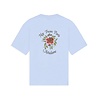Drole De Monsieur DRÔLE DE MONSIEUR SLOGAN ROSE T-SHIRT LIGHT BLUE Drole De Monsieur DRÔLE DE MONSIEUR SLOGAN ROSE T-SHIRT LIGHT BLUE