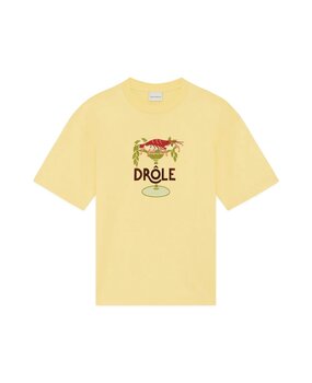 Drole De Monsieur DRÔLE DE MONSIEUR LOBSTER CUP T-SHIRT LIGHT YELLOW