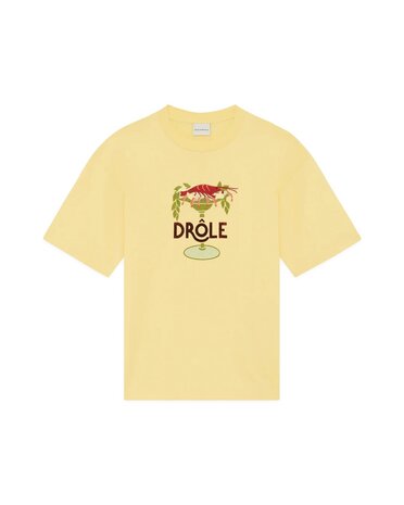 Drole De Monsieur DRÔLE DE MONSIEUR LOBSTER CUP T-SHIRT LIGHT YELLOW Drole De Monsieur DRÔLE DE MONSIEUR LOBSTER CUP T-SHIRT LIGHT YELLOW