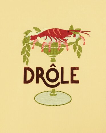 Drole De Monsieur DRÔLE DE MONSIEUR LOBSTER CUP T-SHIRT LIGHT YELLOW Drole De Monsieur DRÔLE DE MONSIEUR LOBSTER CUP T-SHIRT LIGHT YELLOW