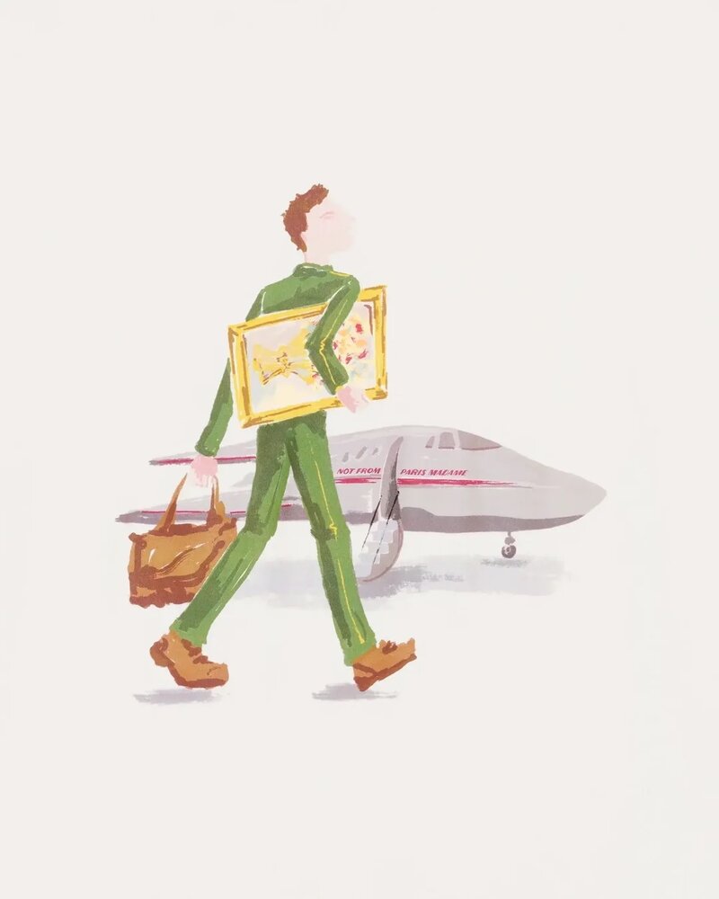 Drole De Monsieur DRÔLE DE MONSIEUR L'HOMME AU TABLEAU T-SHIRT OFF-WHITE Drole De Monsieur DRÔLE DE MONSIEUR L'HOMME AU TABLEAU T-SHIRT OFF-WHITE