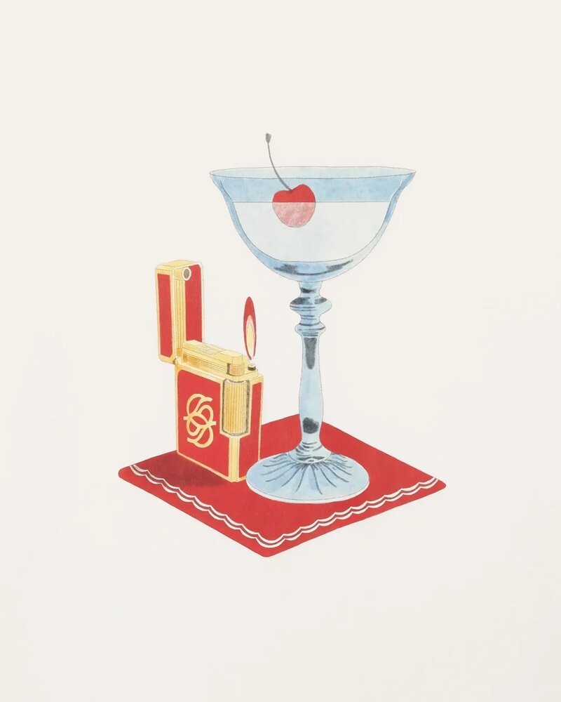 Drole De Monsieur DRÔLE DE MONSIEUR COCKTAIL T-SHIRT OFF-WHITE