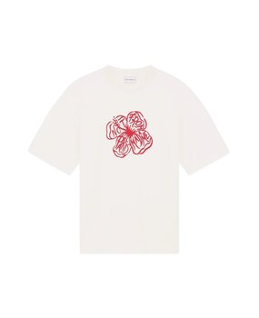 Drole De Monsieur DRÔLE DE MONSIEUR HIBISCUS T-SHIRT OFF-WHITE