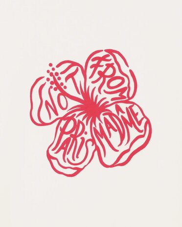 Drole De Monsieur DRÔLE DE MONSIEUR HIBISCUS T-SHIRT OFF-WHITE