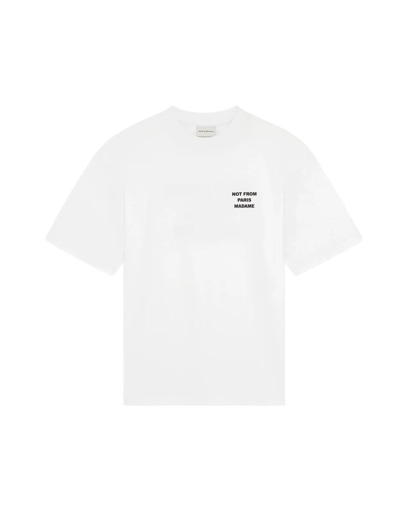 Drole De Monsieur DRÔLE DE MONSIEUR SLOGAN T-SHIRT OPTIC WHITE Drole De Monsieur DRÔLE DE MONSIEUR SLOGAN T-SHIRT OPTIC WHITE