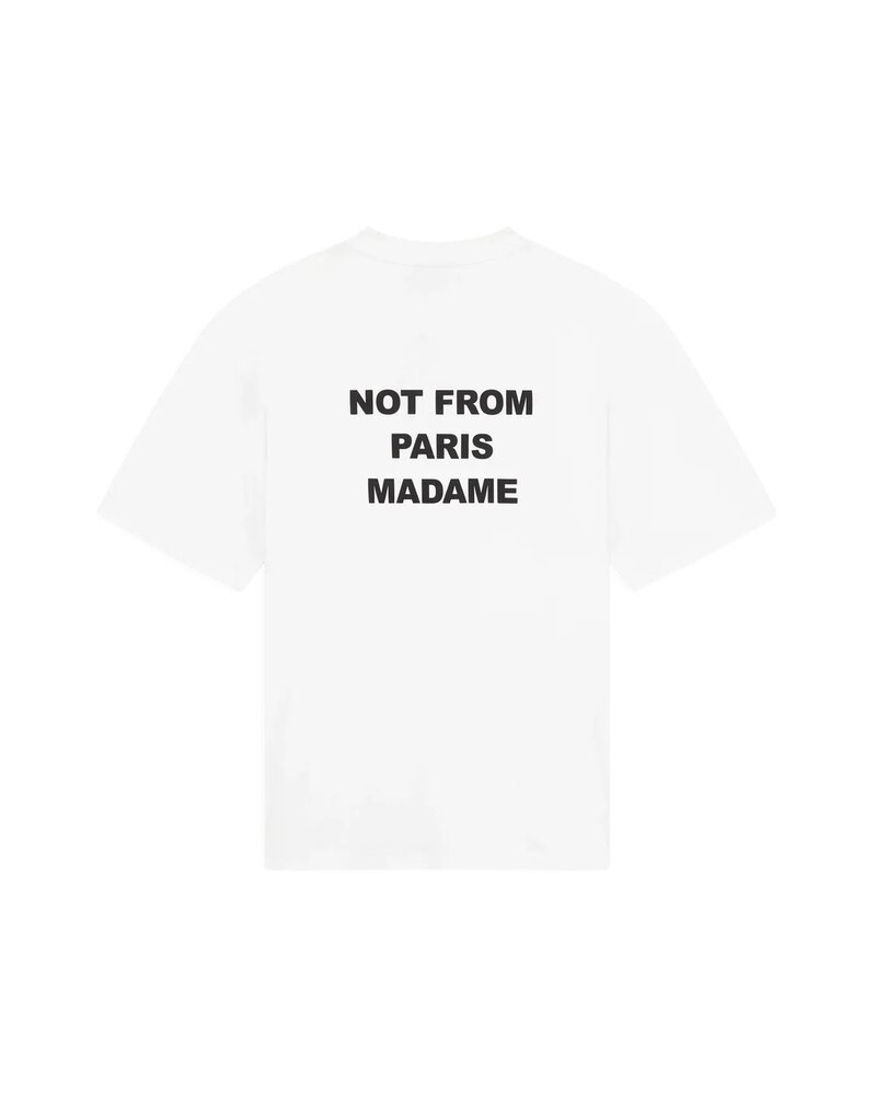 Drole De Monsieur DRÔLE DE MONSIEUR SLOGAN T-SHIRT OPTIC WHITE Drole De Monsieur DRÔLE DE MONSIEUR SLOGAN T-SHIRT OPTIC WHITE