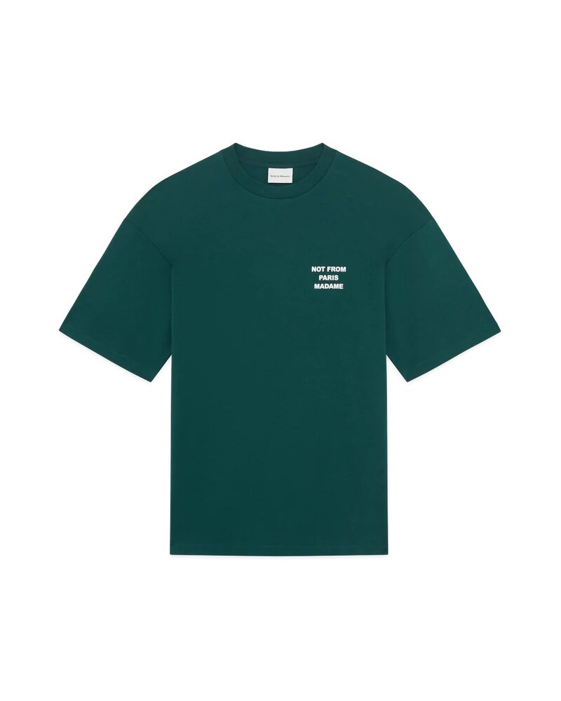 Drole De Monsieur DRÔLE DE MONSIEUR SLOGAN T-SHIRT DARK GREEN