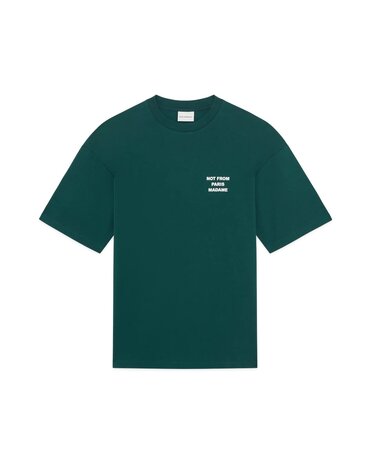 Drole De Monsieur DRÔLE DE MONSIEUR SLOGAN T-SHIRT DARK GREEN
